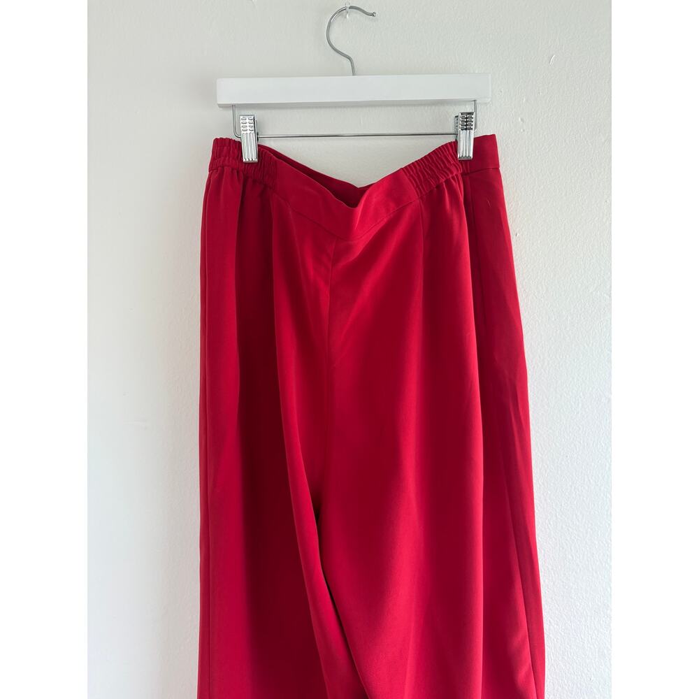 Faith Vintage Red Pant Suit Set Womens Size 14 Beaded Blazer Pants NWT - Picture 6 of 13